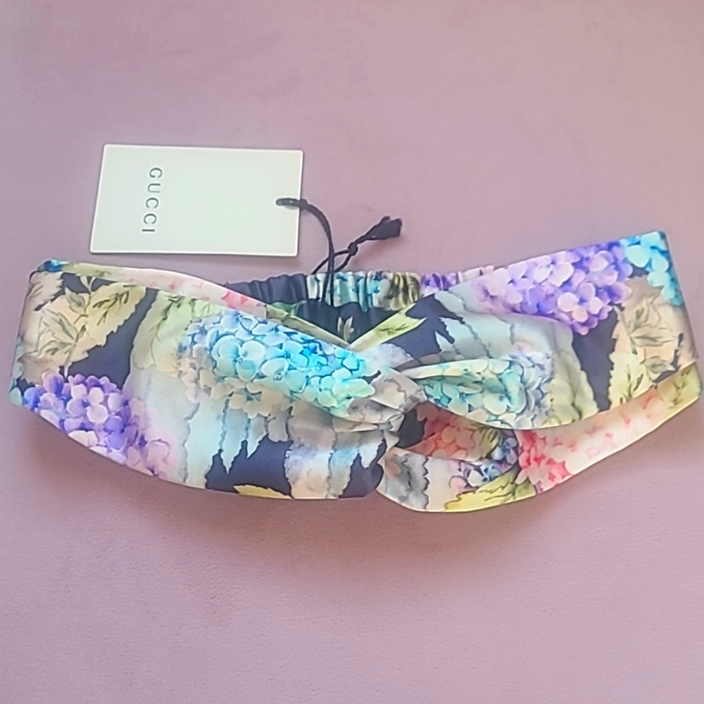 NWT GUCCI SILK HEADBAND